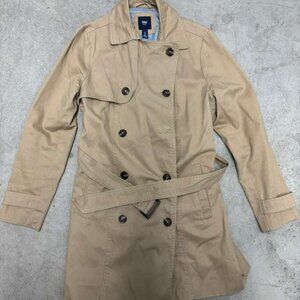Gap women jacket color brown zipper and buttons Size S
